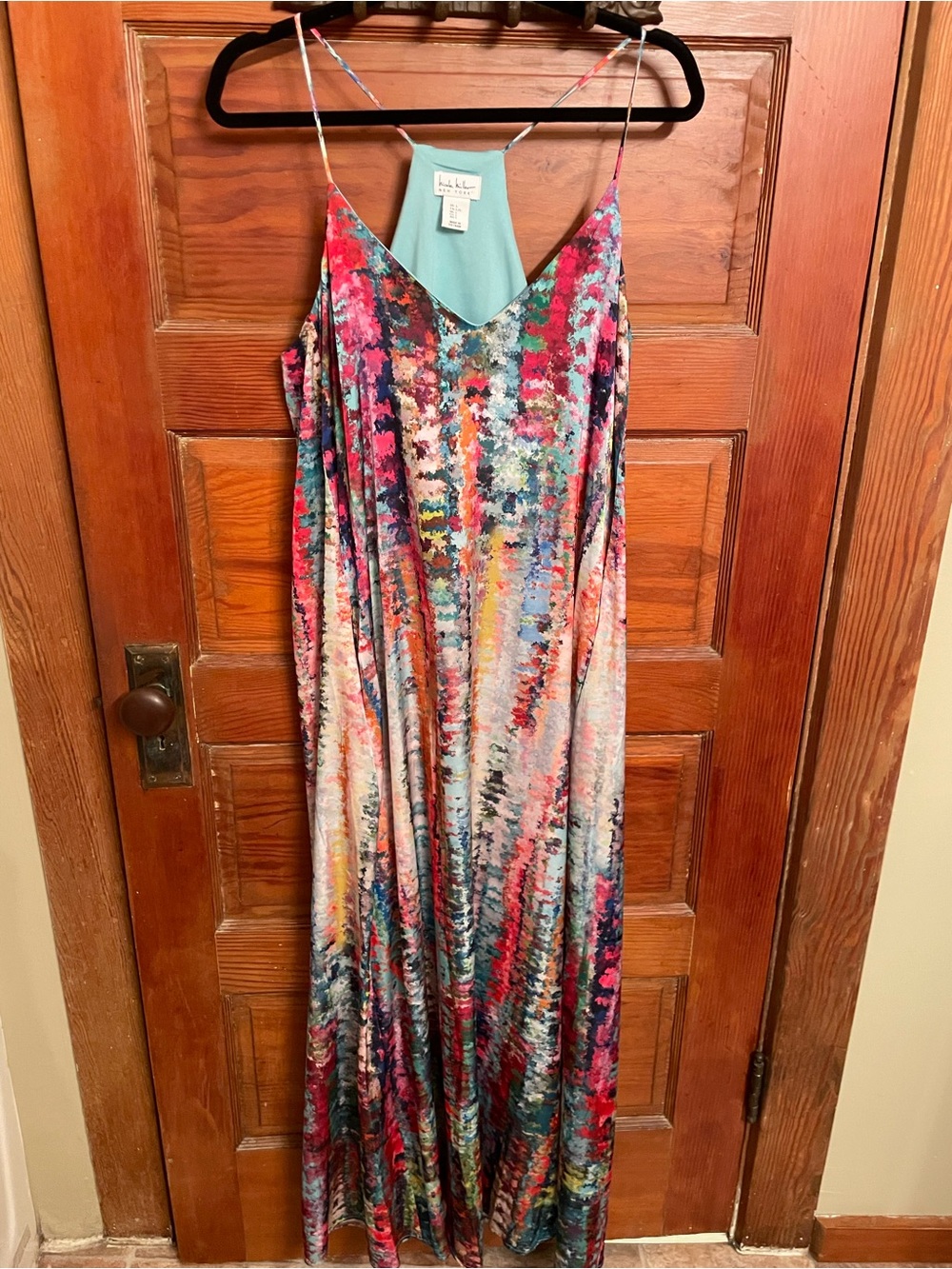 Nicole Miller Multicolor Maxi Slip Dress